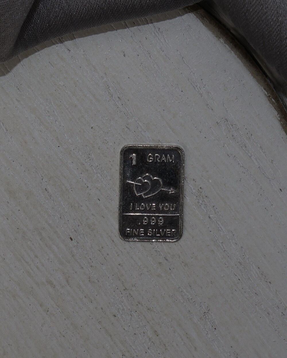 .999 I Love You Fine Silver Bar 1G / 0.5in